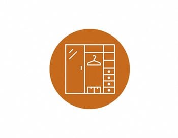 Spacious closets